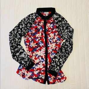 PETER PILOTTO  for Target Floral long sleeve top. Size M. Gently used